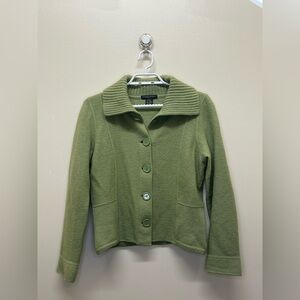 Wool button up sweater